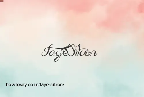 Faye Sitron