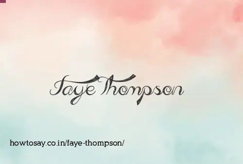 Faye Thompson