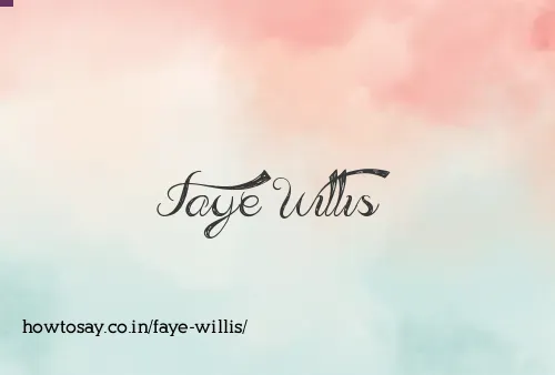 Faye Willis