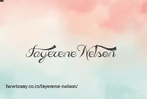 Fayerene Nelson