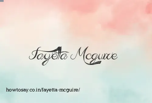 Fayetta Mcguire
