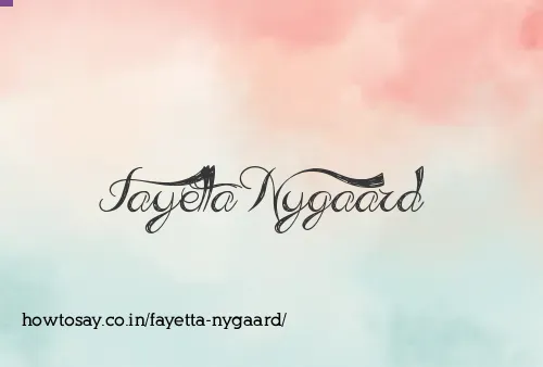 Fayetta Nygaard