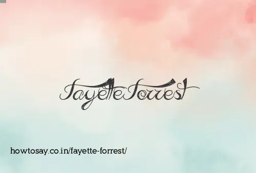 Fayette Forrest