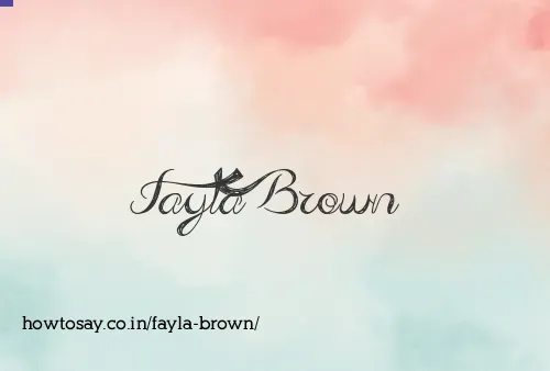 Fayla Brown