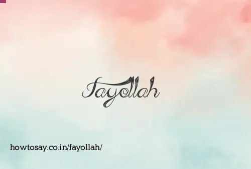 Fayollah