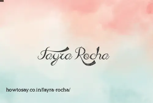 Fayra Rocha