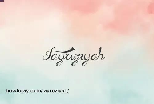 Fayruziyah