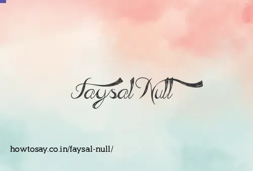 Faysal Null