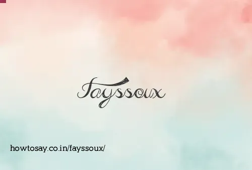 Fayssoux