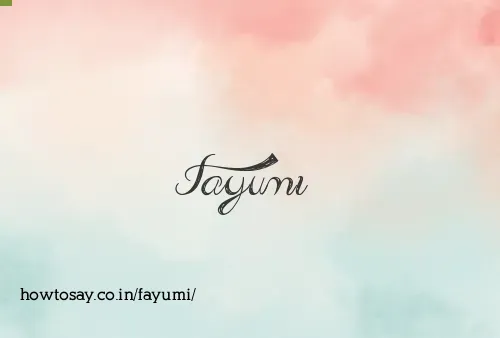 Fayumi