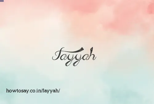 Fayyah