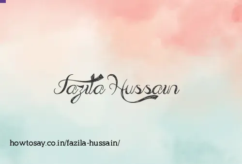 Fazila Hussain