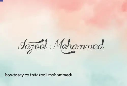 Fazool Mohammed