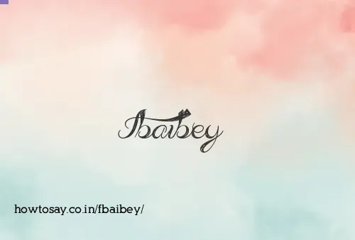 Fbaibey