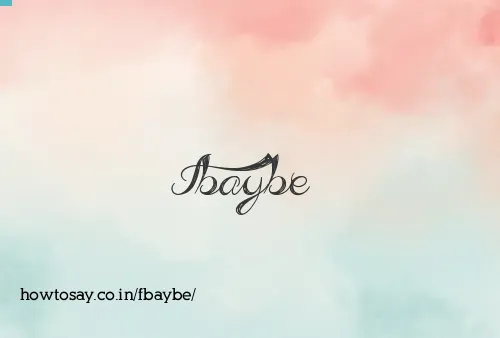 Fbaybe