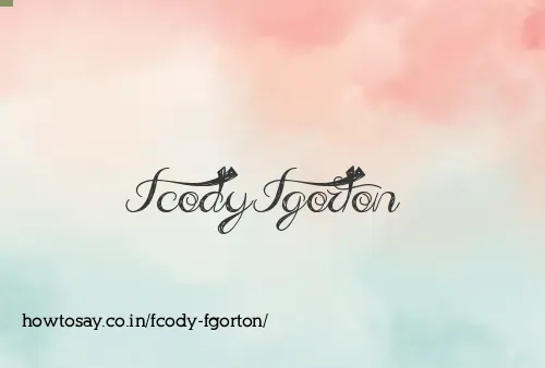 Fcody Fgorton