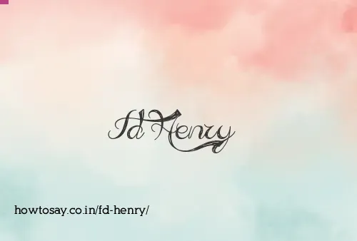 Fd Henry