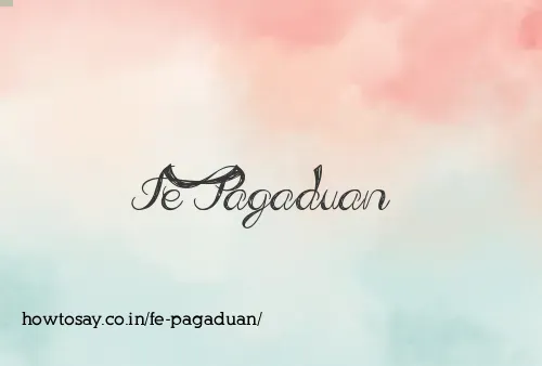 Fe Pagaduan