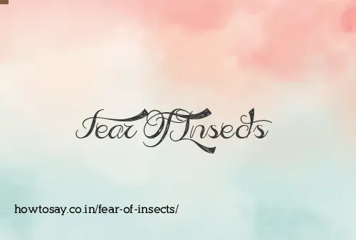 Fear Of Insects