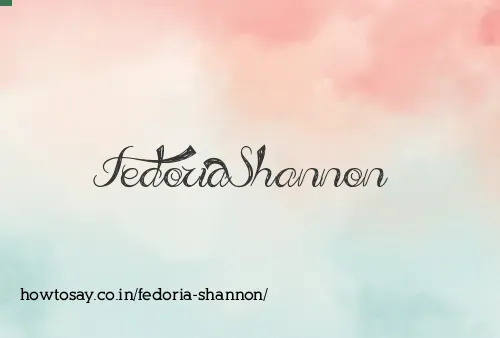 Fedoria Shannon