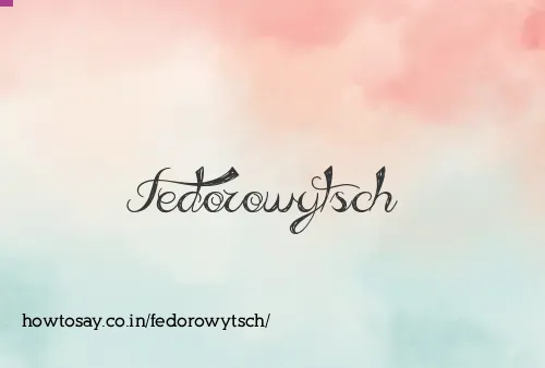Fedorowytsch
