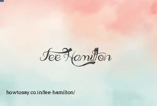 Fee Hamilton