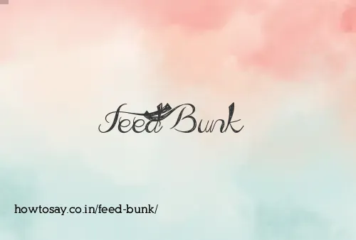 Feed Bunk