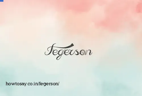 Fegerson