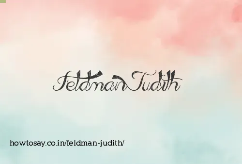 Feldman Judith