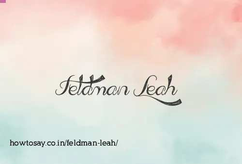 Feldman Leah