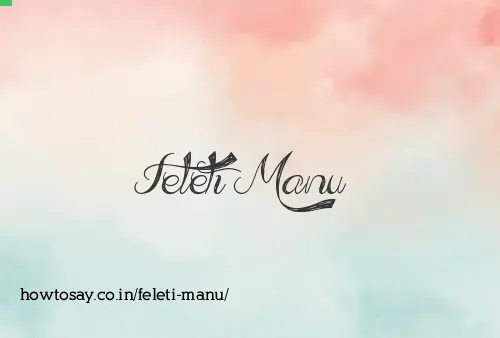 Feleti Manu