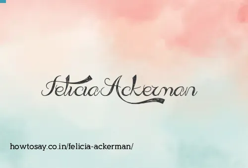 Felicia Ackerman