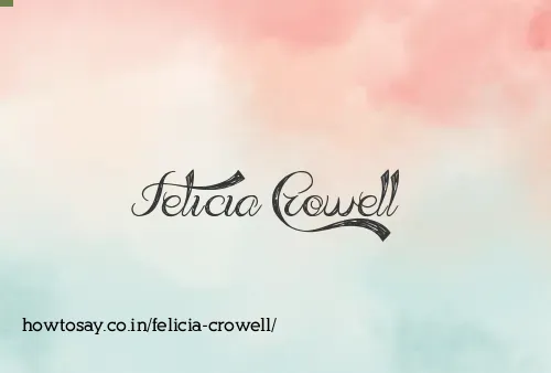 Felicia Crowell