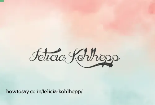 Felicia Kohlhepp