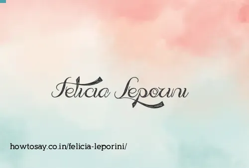 Felicia Leporini