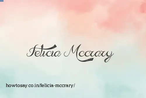 Felicia Mccrary