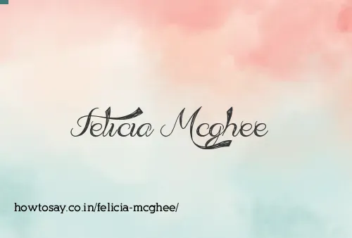 Felicia Mcghee