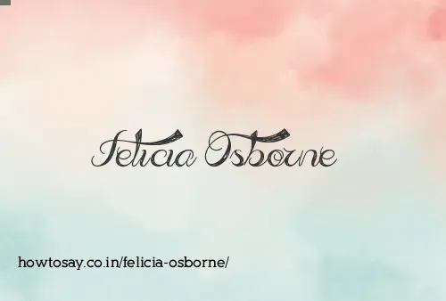 Felicia Osborne