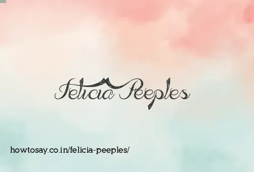 Felicia Peeples