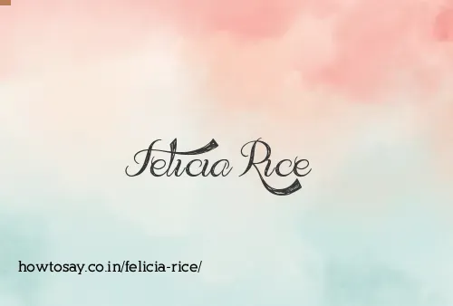 Felicia Rice