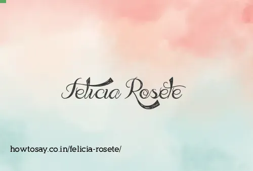 Felicia Rosete