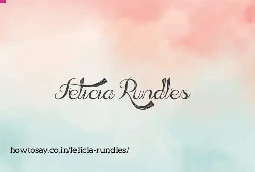 Felicia Rundles