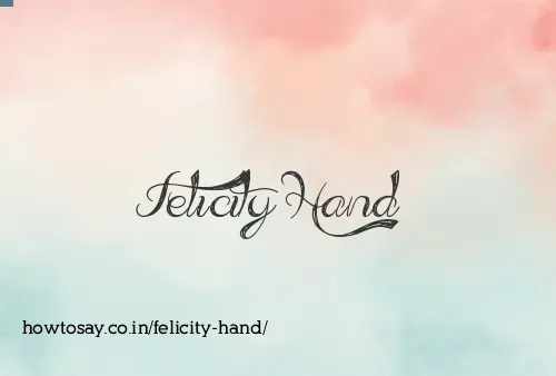 Felicity Hand