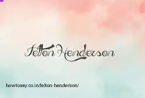 Felton Henderson