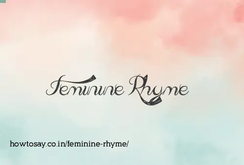 Feminine Rhyme