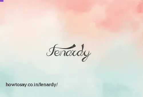 Fenardy