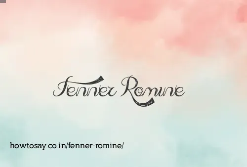 Fenner Romine
