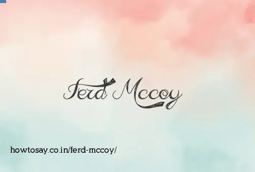 Ferd Mccoy