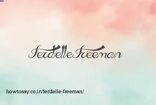 Ferdelle Freeman