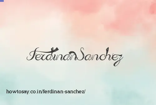 Ferdinan Sanchez
